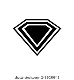 Vektorgrafik des Diamantsymbols. Vektorgrafik der Diamantsteine.