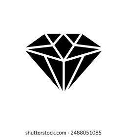 Icono de diamante. Vector de Vector de gemas de diamante.