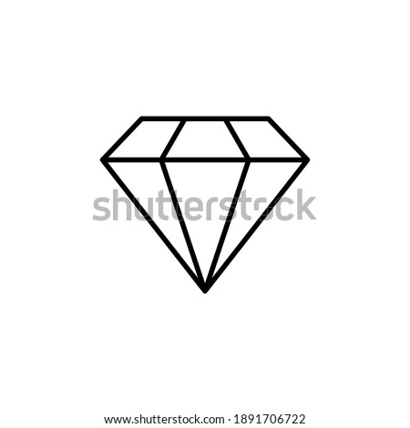 Diamond icon vector. diamond gems vector icon.