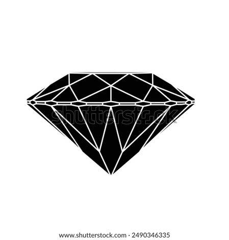 Diamond icon vector. diamond gems vector icon.