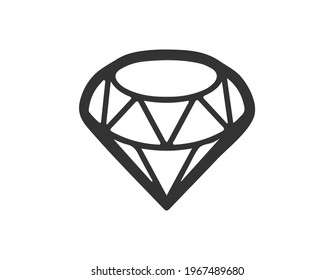 Diamond icon vector. diamond gems vector icon. EPS 10