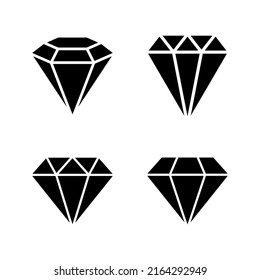 Diamond Icon Vector Diamond Gems Sign Stock Vector (Royalty Free ...
