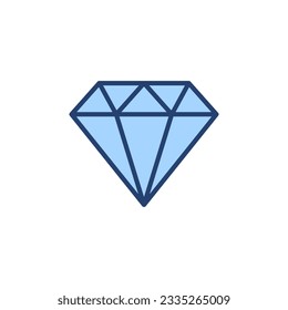 Diamond icon vector. diamond gems sign and symbol