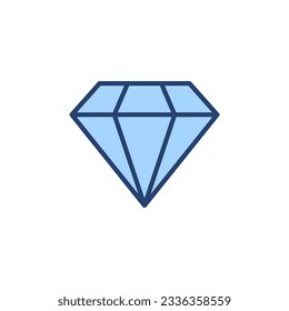 Vector de icono de diamante. signo y símbolo de las gemas de diamantes