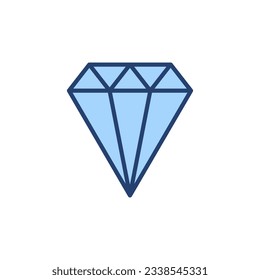 Vector de icono de diamante. signo y símbolo de las gemas de diamantes