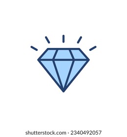 Diamond icon vector. diamond gems sign and symbol