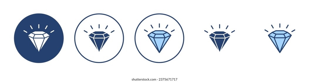 Diamond icon vector. diamond gems sign and symbol