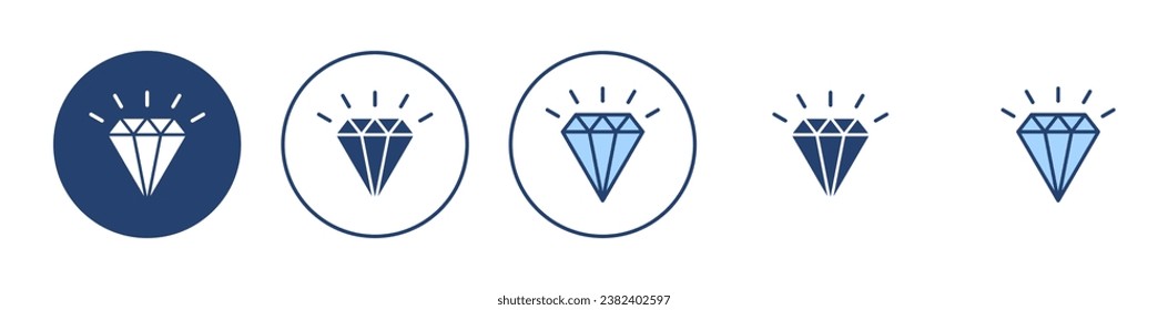 Diamond icon vector. diamond gems sign and symbol
