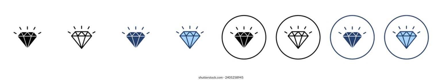 Diamond icon vector. diamond gems sign and symbol