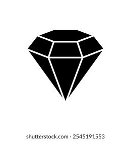 Vector de icono de diamante. signo y símbolo de gemas de diamante