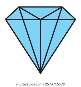 Diamond icon vector , Diamond gems sign and symbol design eps 10 