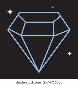 Diamond icon vector , Diamond gems sign and symbol design eps 10 