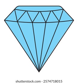 Diamond icon vector. diamond gems sign and symbol Design EPS 10 