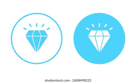 Diamond icon vector. diamond gems sign and symbol