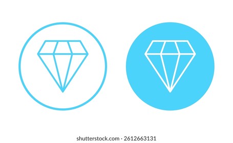 Diamond icon vector. diamond gems sign and symbol