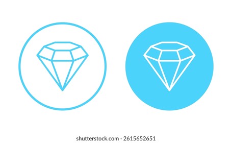 Diamond icon vector. diamond gems sign and symbol