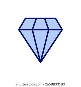 Diamond icon vector. diamond gems sign and symbol