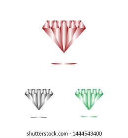 Diamond icon. Diamond vector icon. Gemstone symbol