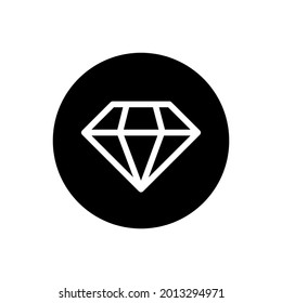 Diamond icon vector glyph rounded style