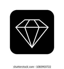 Diamond icon. Vector illustration