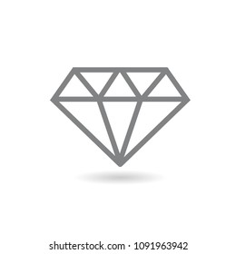 diamond icon  . Vector illustration.