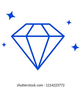 Diamond icon. Vector illustration