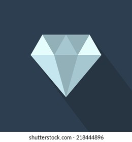 Diamond icon. Vector illustration