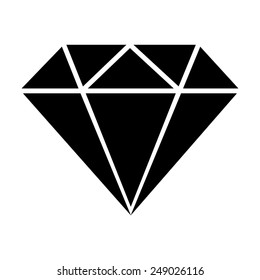 Diamond icon - Vector illustration