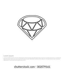 Diamond icon - Vector Icon illustration