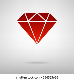 Diamond icon - Vector illustration