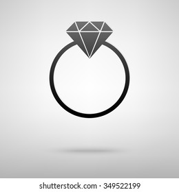 Diamond icon - Vector illustration