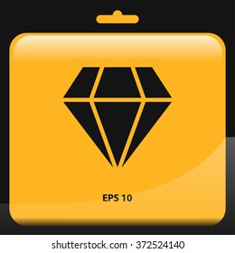 diamond icon. vector illustration