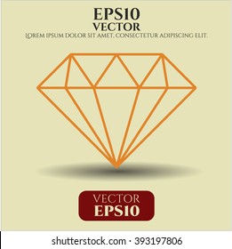 Diamond icon vector illustration