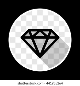 Diamond icon. Vector illustration