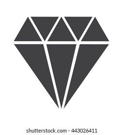 Diamond icon. Vector illustration