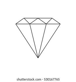 Diamond icon. Vector illustration