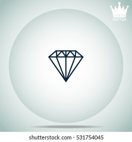 Diamond icon  vector illustration.