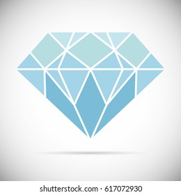 Diamond icon vector illustration