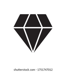 Diseño de iluminación de vectores de iconos de diamante