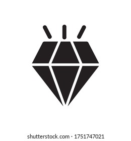 Diseño de iluminación de vectores de iconos de diamante