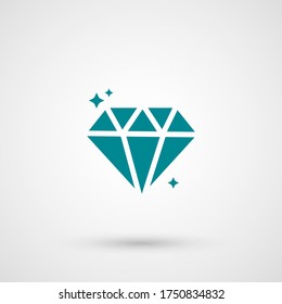 Diamond icon. Vector illustration EPS 10.