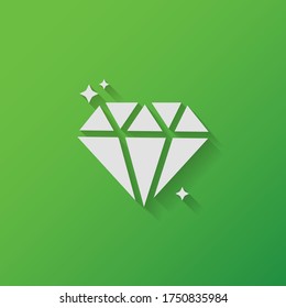 Diamond icon. Vector illustration EPS 10.