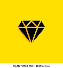 Icono de diamante. Ilustración del vector EPS 10.
