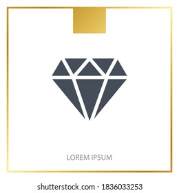 Diamantsymbol. Vektorgrafik EPS10.
