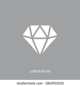 icono de diamante. Ilustración del vector EPS 10.