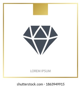 diamond icon. Vector illustration EPS 10.