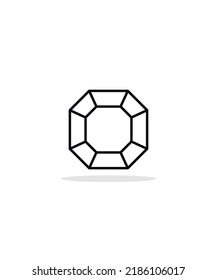 diamante 
 ilustración vectorial de icono, eps 10