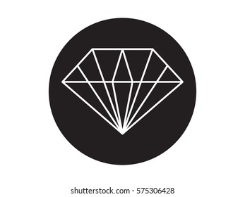 diamond icon, vector illustration eps10