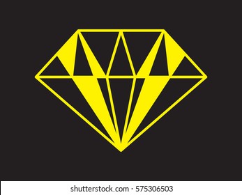 diamond icon, vector illustration eps10