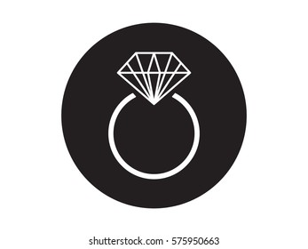 diamond icon, vector illustration eps10